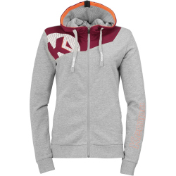 Kempa Core 2.0 Kapuzenjacke Damen dark grau melange/deep...