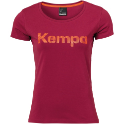 Kempa Graphic T-Shirt Damen deep rot 128