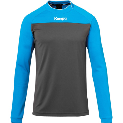 Kempa Prime langarm Trikot anthrazit/kempablau S