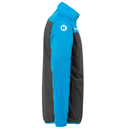 Kempa Prime Polyesterjacke anthrazit/kempablau M