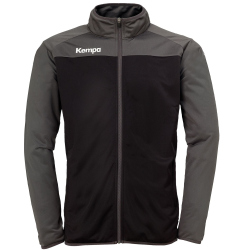 Kempa Prime Polyesterjacke schwarz/anthrazit 140