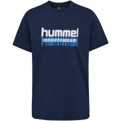 hummel hmlTUKAS T-Shirt Kinder 7239 - black iris 2 128