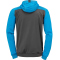 Kempa Prime Multi Trainingsjacke mit Kapuze anthrazit/kempablau S