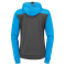 Kempa Prime Multi Trainingsjacke mit Kapuze Damen anthrazit/kempablau XS
