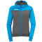 Kempa Prime Multi Jacke Damen anthrazit/kempablau XL
