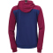 Kempa Prime Multi Trainingsjacke mit Kapuze Damen deep blau/deep rot XS