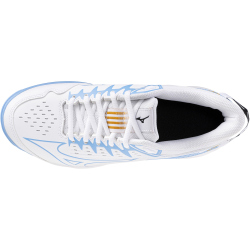 Mizuno Wave Lynx 2 Feldhockeyschuhe Kinder 69 - white/celeste 32.5