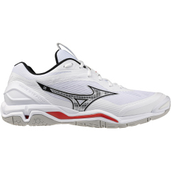 Mizuno Wave Stealth 6 Handballschuhe 59 - white/black/fiery red 41
