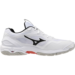 Mizuno Wave Stealth 6 Handballschuhe 59 - white/black/fiery red 41