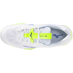 Mizuno Wave Stealth 6 Handballschuhe 39 - white/lightning yellow/dazzling blue 42.5