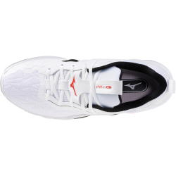 Mizuno Wave Stealth Neo 2 Handballschuhe 59 - white/black/fiery red 46.5
