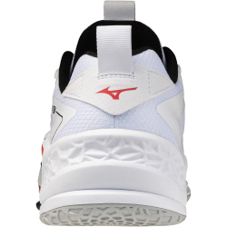 Mizuno Wave Stealth Neo 2 Handballschuhe 59 - white/black/fiery red 46.5
