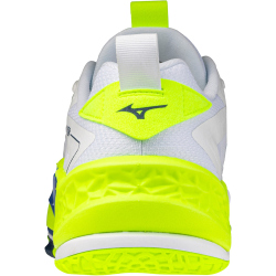 Mizuno Wave Stealth Neo 2 Handballschuhe 39 - white/lightning yellow/dazzling blue 46.5