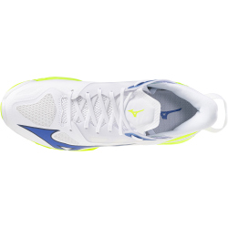 Mizuno Wave Mirage 5 Handballschuhe 39 - white/lightning yellow/dazzling blue 50