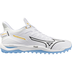 Mizuno Wave Leopardus Feldhockeyschuhe 69 - white/celeste 36.5