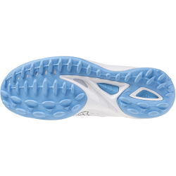 Mizuno Wave Leopardus Feldhockeyschuhe 69 - white/celeste 37