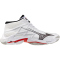 Mizuno Wave Lightning Elite Mid Volleyballschuhe 59 - white/black/fiery red 36