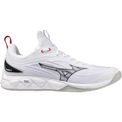 Mizuno Wave Luminous 3 Korfballschuhe 59 - white/black/fiery red 48.5