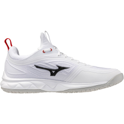 Mizuno Wave Luminous 3 Korfballschuhe 59 - white/black/fiery red 48.5