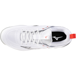 Mizuno Wave Luminous 3 Korfballschuhe 59 - white/black/fiery red 48.5