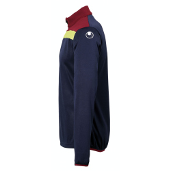 uhlsport Offense 23 1/4-Zip Sweatshirt marine/bordeaux/fluo gelb L