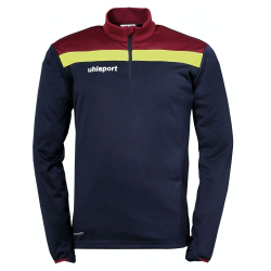 uhlsport Offense 23 1/4-Zip Sweatshirt marine/bordeaux/fluo gelb 3XL