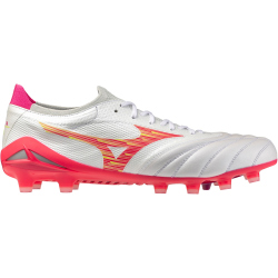 Mizuno Morelia Neo IV Beta Elite FG Fußballschuhe 64 - white/pink tetra/fuchsia purple 40