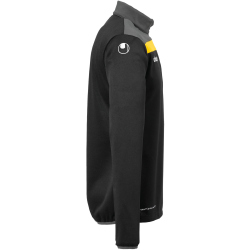 uhlsport Offense 23 1/4-Zip Sweatshirt schwarz/anthrazit/limonengel 164