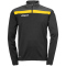 uhlsport Offense 23 1/4-Zip Sweatshirt schwarz/anthrazit/limonengel 164