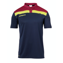 uhlsport Offense 23 Poloshirt marine/bordeaux/fluo gelb L