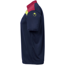 uhlsport Offense 23 Poloshirt marine/bordeaux/fluo gelb L