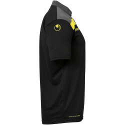 uhlsport Offense 23 Poloshirt schwarz/anthrazit/limonengel S