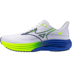 Mizuno Wave Rider 29 Laufschuhe Herren 53 - white/estate blue/lightning yellow 40