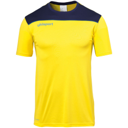uhlsport Offense 23 Polyestershirt limonengelb/marine/azurblau L