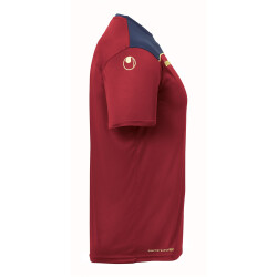 uhlsport Offense 23 Polyestershirt bordeaux/marine/fluo gelb XL