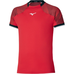 Mizuno Stargazer Shadow Tennisshirt Herren 62 - fiery red S