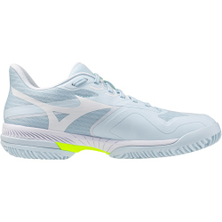 Mizuno Wave Exceed Court CC Tennisschuhe Damen 20 - ice water/lightning yellow/ancient water 40.5