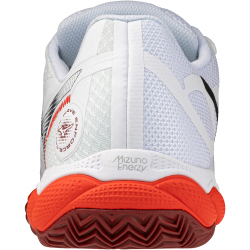 Mizuno Wave Enforce Court CC Tennisschuhe 62 - fiery red/white/sun-dried tomato 40.5
