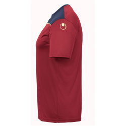 uhlsport Offense 23 Polyestershirt bordeaux/marine/fluo gelb 164