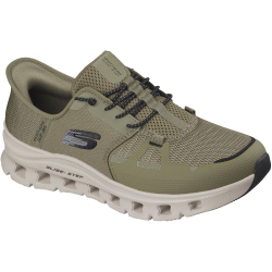 SKECHERS Glide-Step Pro Slip-In Sneaker Herren OLBK - grün 41.5