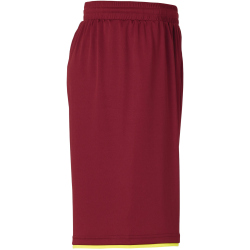 uhlsport Club Fu&szlig;ball Shorts bordeaux/fluo gelb L