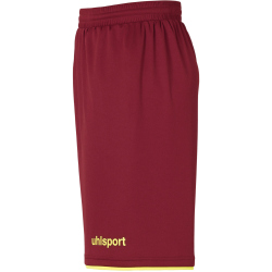 uhlsport Club Fu&szlig;ball Shorts bordeaux/fluo gelb XXL