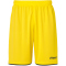 uhlsport Club Fu&szlig;ball Shorts limonengelb/schwarz L