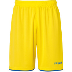 uhlsport Club Fußball Shorts limonengelb/azurblau XXL