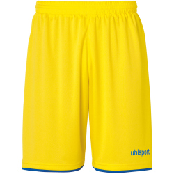uhlsport Club Fu&szlig;ball Shorts limonengelb/azurblau 3XL