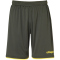 uhlsport Club Fu&szlig;ball Shorts dark olive/fluo gelb L