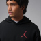 NIKE Jordan Jumpman Fleece Hoodie Herren 010 - black/gym red XS