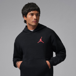 NIKE Jordan Jumpman Fleece Hoodie Herren 010 - black/gym red S