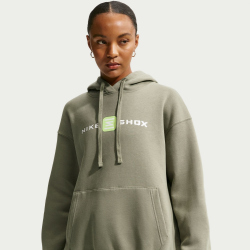 NIKE Shox Phoenix Fleece Hoodie Damen 328 - silver sage XS