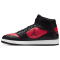 NIKE Jordan Access Court Mid Sneaker Herren 006 - black/black-gym red-white 40